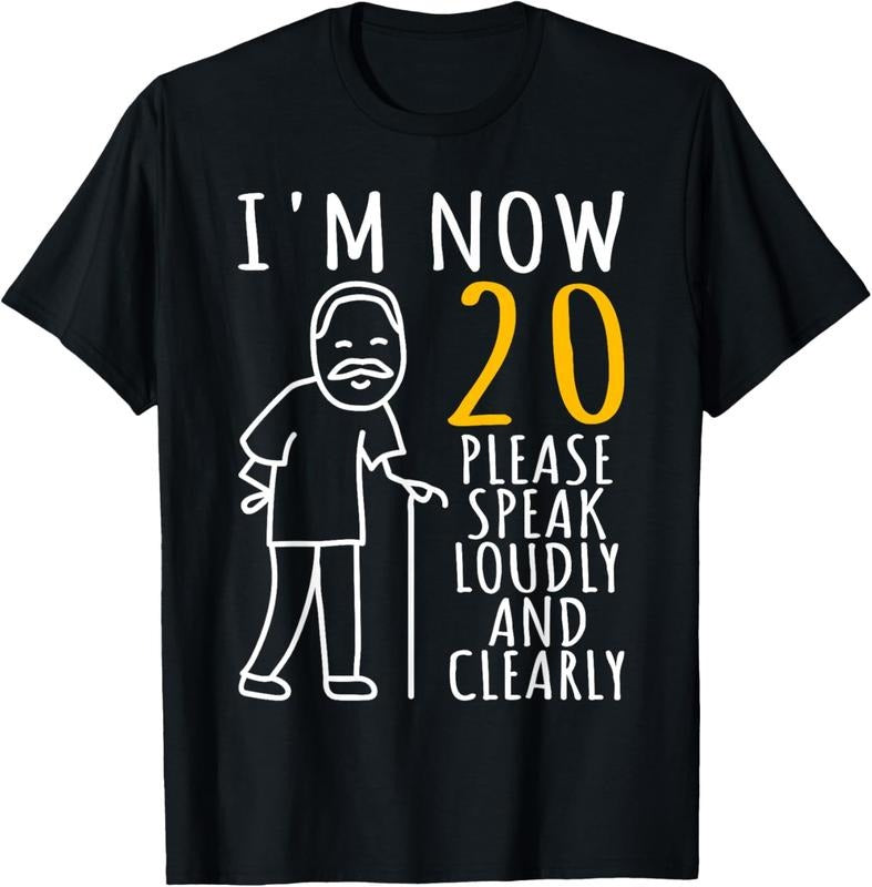 100% Cotton 20th Birthday For Him | I'm Now 20 Years Old | Cool BDay T-Shirt Hoodie, Sweatshirt | PrintMintTees.com