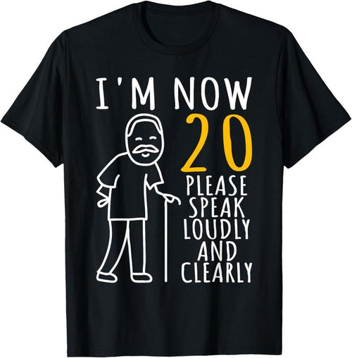 100% Cotton 20th Birthday For Him | I'm Now 20 Years Old | Cool BDay T-Shirt Hoodie, Sweatshirt | PrintMintTees.com