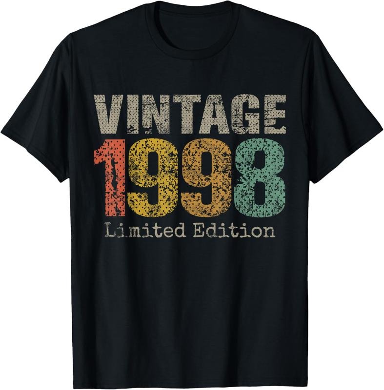 100% Cotton 26 Year Old Gifts Vintage 1998 Limited Edition 26th Birthday T-Shirt Hoodie, Sweatshirt | PrintMintTees.com