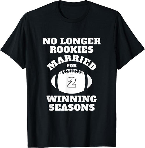 100% Cotton 2nd Wedding Anniversary Gift Football Him Husband Her T-Shirt Hoodie, Sweatshirt | PrintMintTees.com