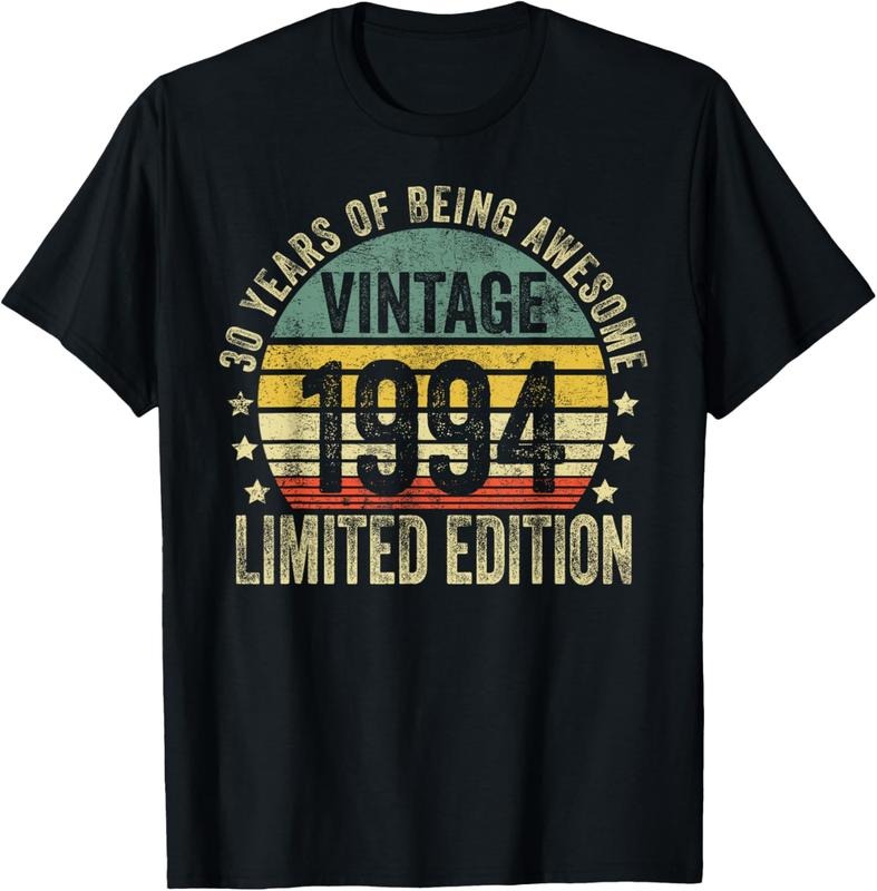100% Cotton 30 Year Old Vintage 1994 Limited 30th T-Shirts, Hoodie, Sweatshirt