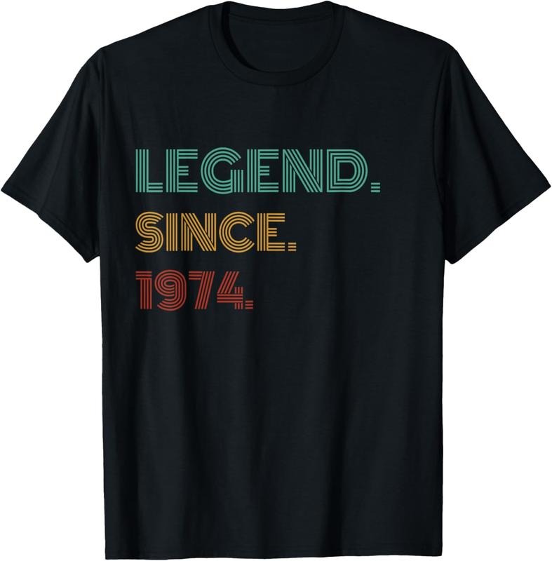 100% Cotton 50 Years Old Legend Since 1974 50th T-Shirts, Hoodie, Sweatshirt