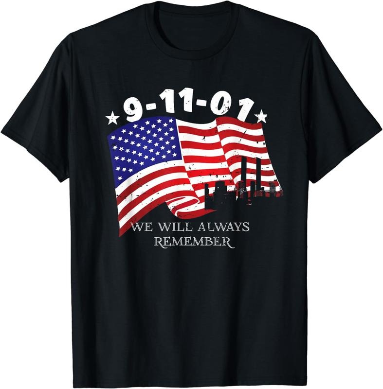 [100% Cotton]9-11-01 We Will Always Remember T-Shirt Hoodie Sweatshirt | PrintMintTees.com