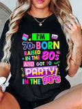100% Cotton 90s Rave Ideas For Men Women & Party Outfit 90s Festival Costume Cotton T-Shirt