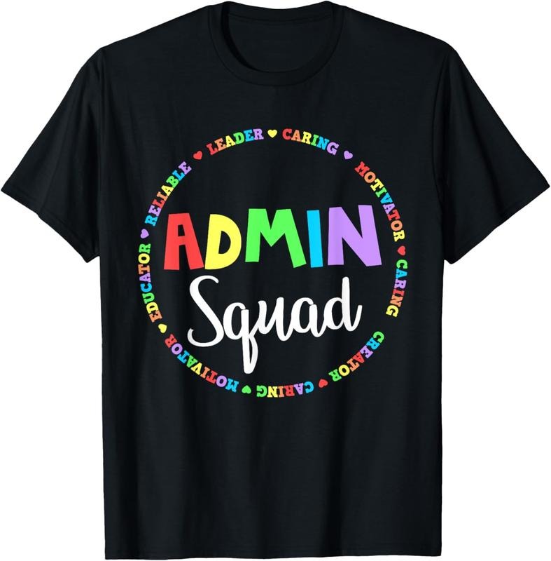 100% Cotton Admin Squad School Assistant Principal Crew Administrator T-Shirt Hoodie Sweatshirt | PrintMintTees.com