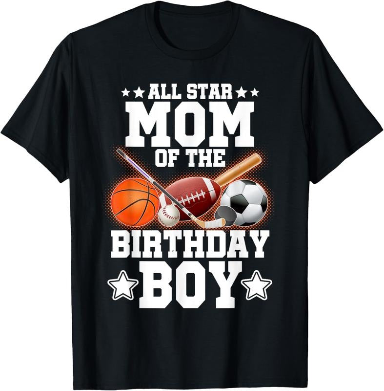100% Cotton All Star Mom Boy Basketball Soccer Sport T-Shirts, Hoodie, Sweatshirt
