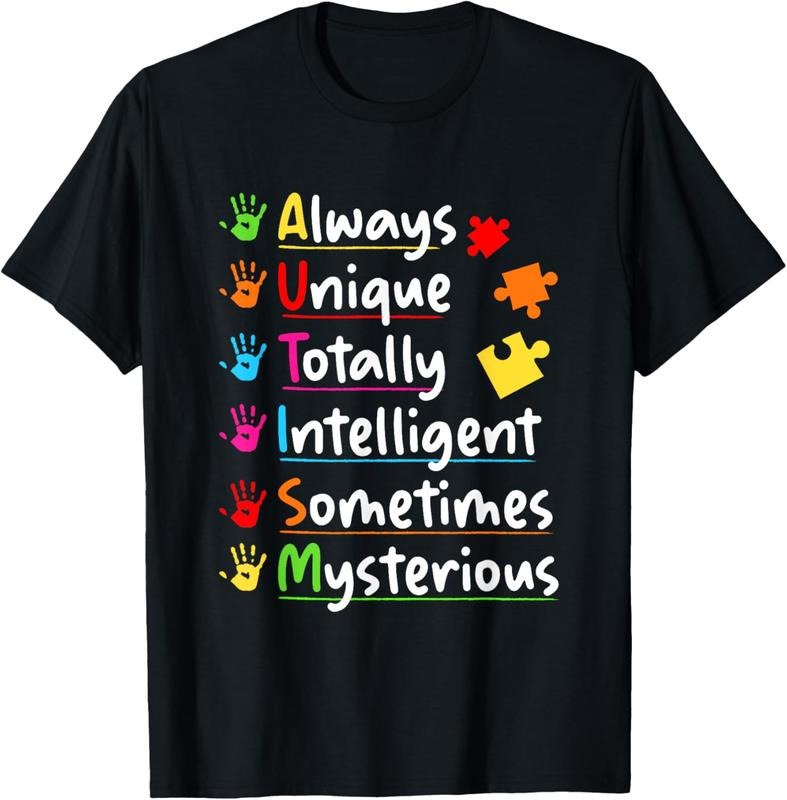 100% Cotton Always Unique Autism Awareness Totally Intelligent T Shirtstyle{N002}2 T-Shirts, Hoodie, Sweatshirt