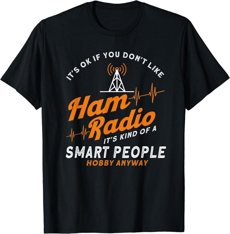 [100% Cotton]Amateur Radio Smart People Hobby Anyway Ham Radio T-Shirt Black Hoodie Sweatshirt | PrintMintTees.com
