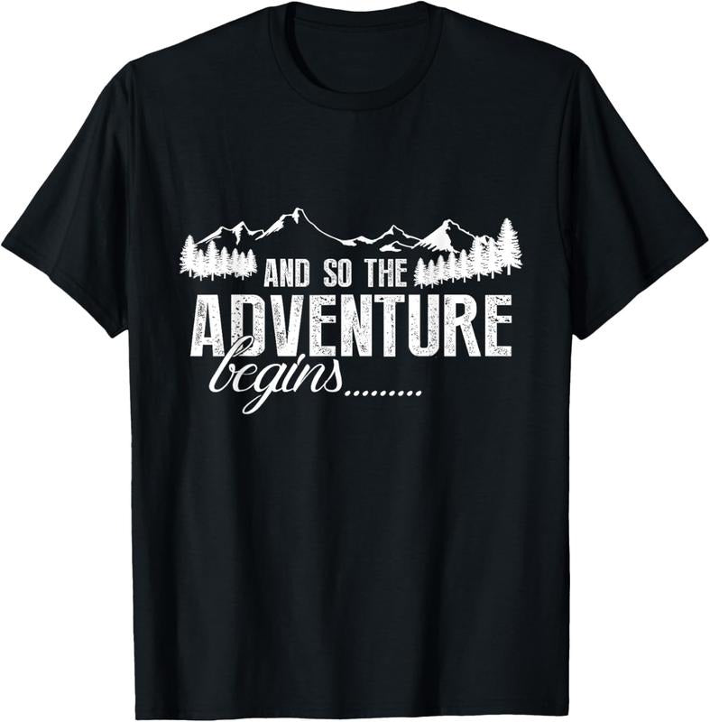 100% Cotton So Adventure Begins Camping Road Trip T-Shirts, Hoodie, Sweatshirt