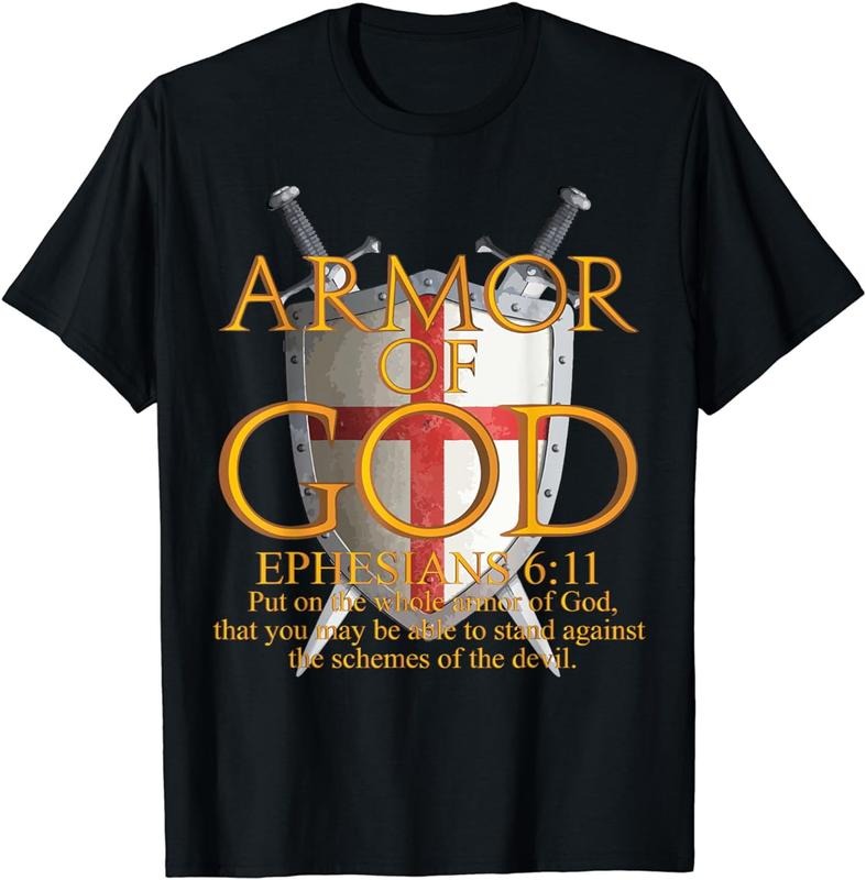 [100% Cotton]Armor Of God Ephesians Bible Verse Religious Christian Boy T-Shirt Hoodie Sweatshirt | PrintMintTees.com