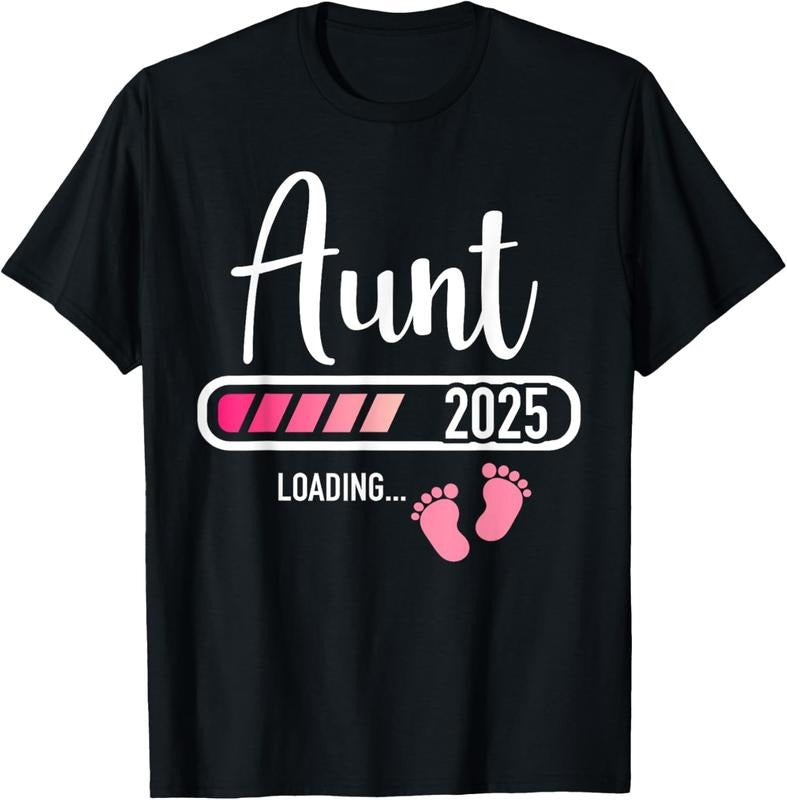 100% Cotton Aunt 2025 Loading Bar New Aunt T-Shirts, Hoodie, Sweatshirt