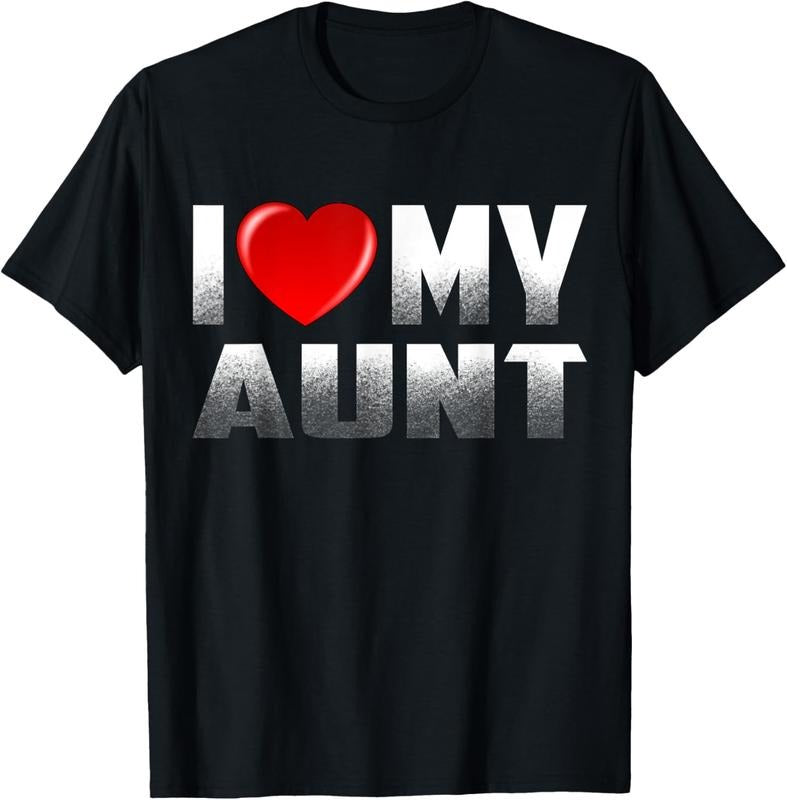 100% Cotton Aunt Niece Nephew I Love My Aunt T-Shirts, Hoodie, Sweatshirt
