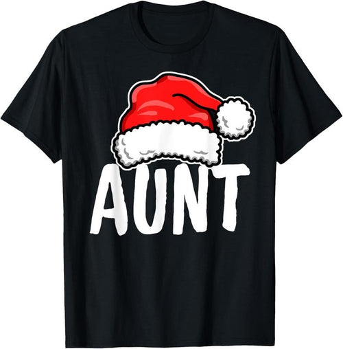 100% Cotton Aunt Santa Shirt, Matching Family Christmas Shirts Hoodie, Sweatshirt | PrintMintTees.com