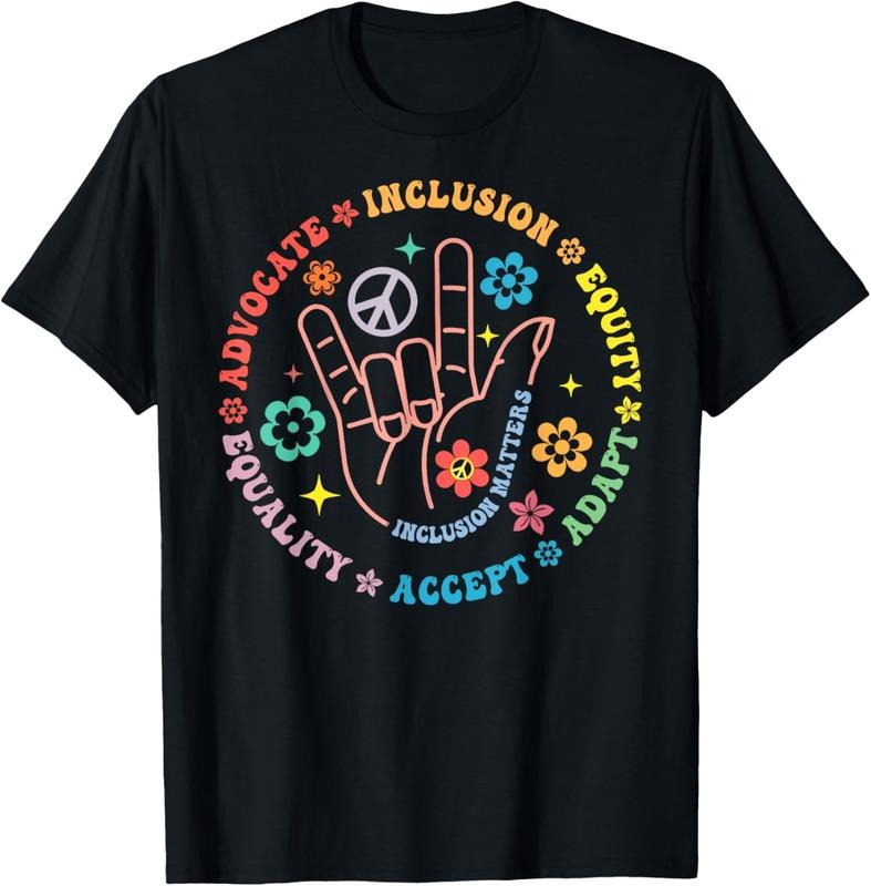 100% Cotton Autism Awareness Inclusion Matters Teacher Inspirational T-Shirt Hoodie Sweatshirt | PrintMintTees.com