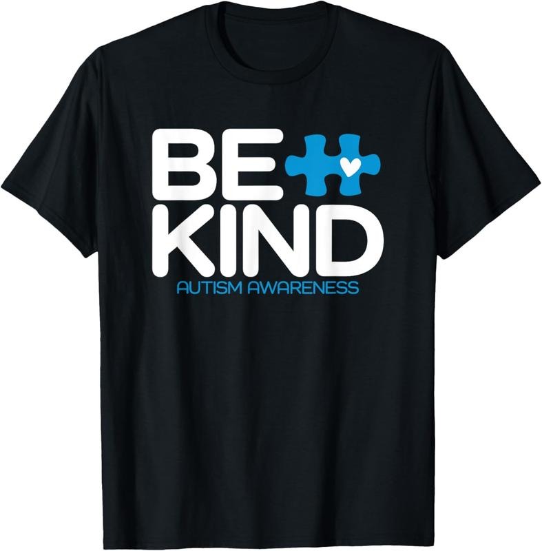 100% Cotton Autism Be Kind Shirt Women Men  Be Kind Autism Awareness T-Shirt Hoodie, Sweatshirt | PrintMintTees.com