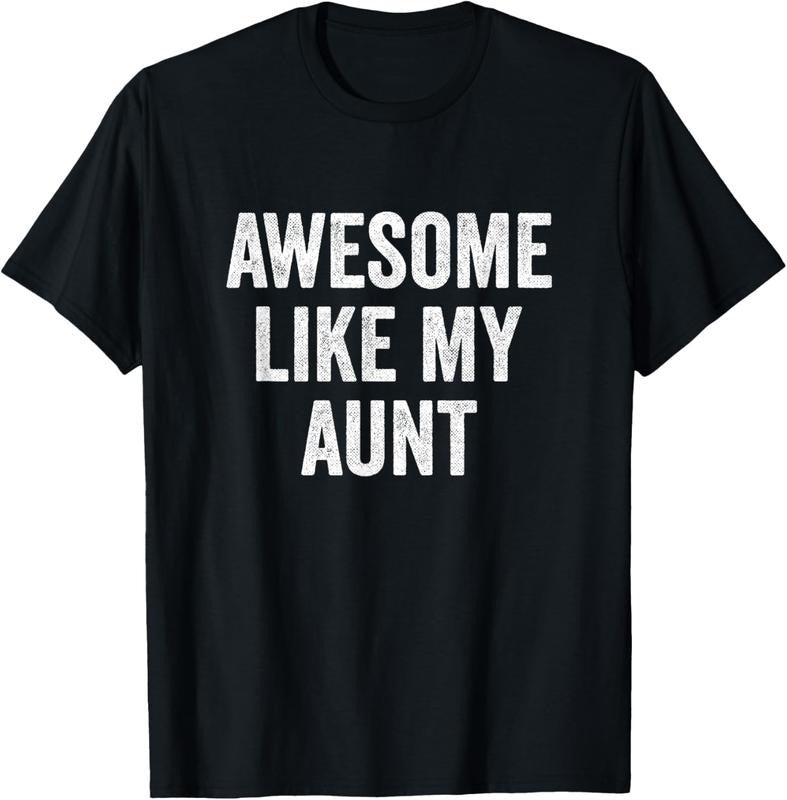 100% Cotton Awesome Like My Aunt - Funny Niece Nephew T-Shirt Hoodie, Sweatshirt | PrintMintTees.com