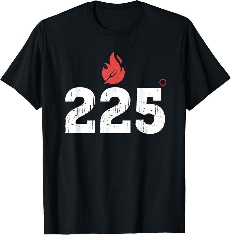 100% Cotton BBQ Barbeque Grilling 225 Degrees Smoking Meat Dad Father T-Shirt Hoodie Sweatshirt | PrintMintTees.com