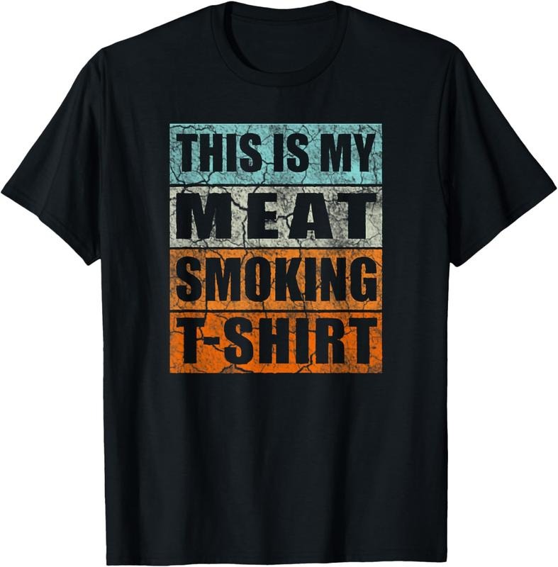 100% Cotton BBQ Smoker Themed Retro - Vintage My Meat Smoking T-Shirt Hoodie Sweatshirt | PrintMintTees.com