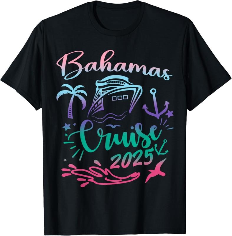 100% Cotton Bahamas Cruise 2025 Family Vacation Trip Matching T-Shirt Hoodie, Sweatshirt | PrintMintTees.com