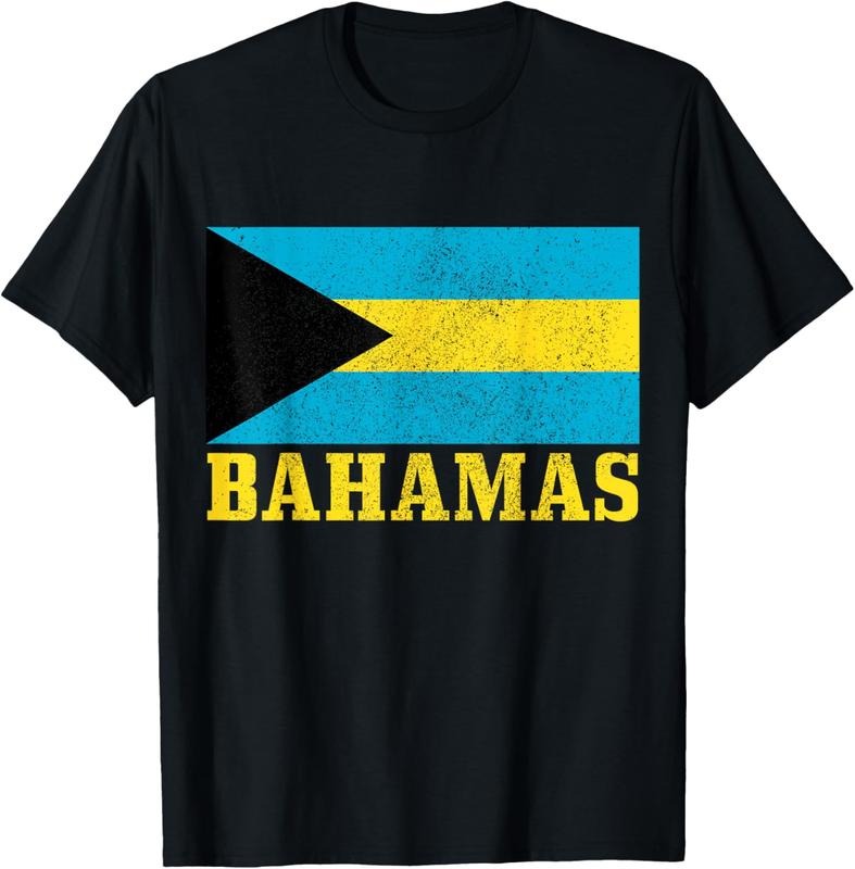 100% Cotton Bahamas Flag Vintage Caribbean Souvenir T-Shirt Hoodie Sweatshirt | PrintMintTees.com