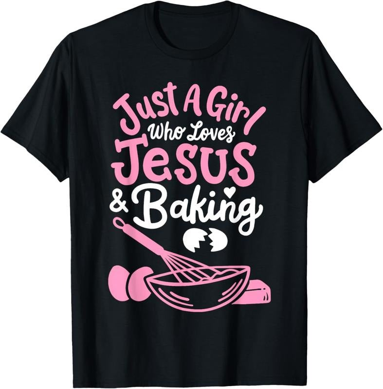 100% Cotton Baking Baker Bakery Just A Girl Who Loves Baking T-Shirt Hoodie Sweatshirt | PrintMintTees.com