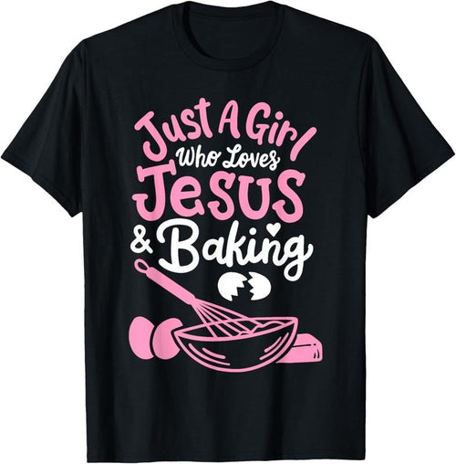 100% Cotton Baking Baker Bakery Just A Girl Who Loves Baking T-Shirt Hoodie Sweatshirt | PrintMintTees.com