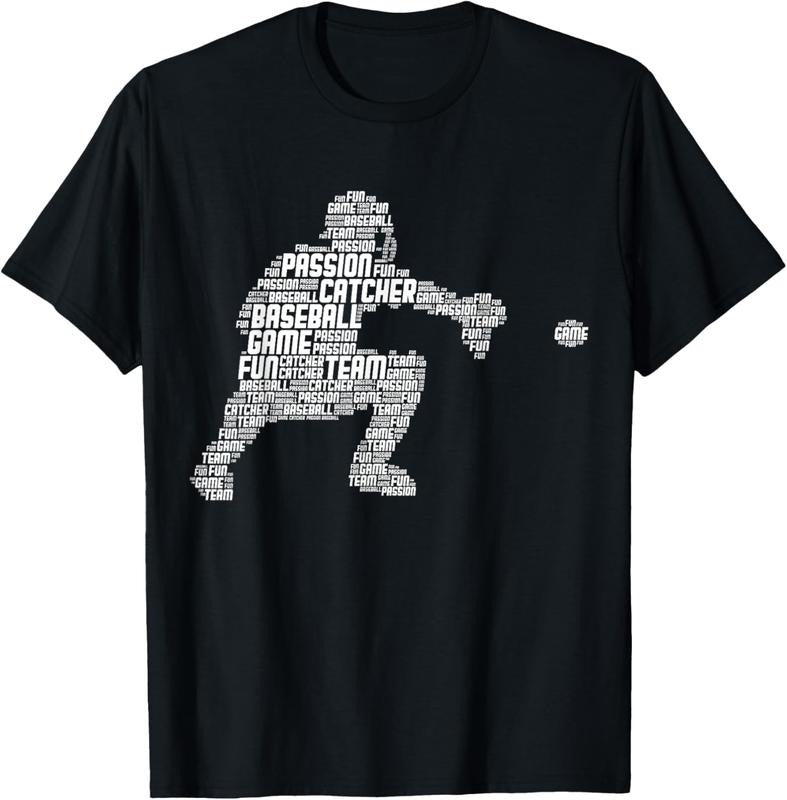 100% Cotton Baseball Catcher Youth Men  Boys T-Shirt Hoodie Sweatshirt | PrintMintTees.com