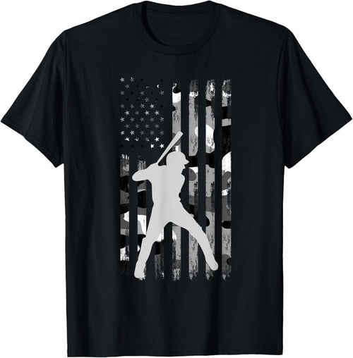 100% Cotton Baseball Player Gifts Teens Boys Men American Flag USA Camo T-Shirt Hoodie, Sweatshirt | PrintMintTees.com
