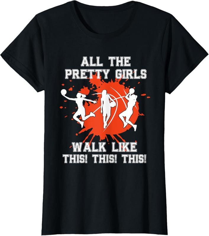 100% Cotton Basketball Pretty Walk Like This Basketball Player T-Shirts, Hoodie, Sweatshirt