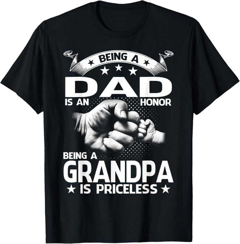 100% Cotton Being A Dad Is An Honor Being A Grandpa Is Priceless T-Shirt Hoodie, Sweatshirt | PrintMintTees.com