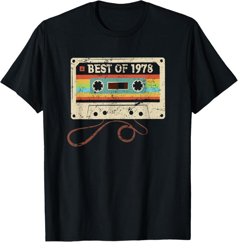 100% Cotton Best 1978 Cool 46 Year Old Bday Men Women 46th Birthday T-Shirt Hoodie Sweatshirt | PrintMintTees.com