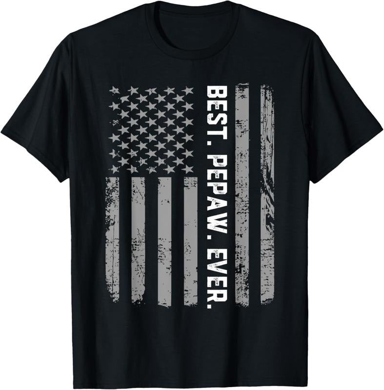 100% Cotton Best Pepaw Ever Vintage American Flag T-Shirts, Hoodie, Sweatshirt
