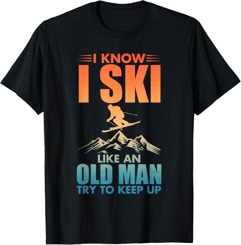 100% Cotton Best Ski Art Grandpa Skiing Nordic Skier Skiing T-Shirts, Hoodie, Sweatshirt