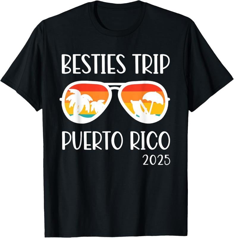 100% Cotton Besties Trip 2025 Puerto Rico Womens Weekend Summer Vacation T-Shirt Hoodie, Sweatshirt | PrintMintTees.com