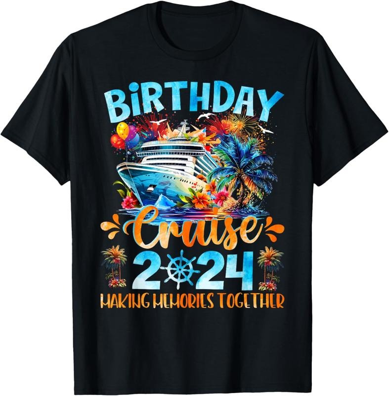 100% Cotton Birthday Cruise 2024 Making Memories Together Family Group T-Shirt Hoodie, Sweatshirt | PrintMintTees.com