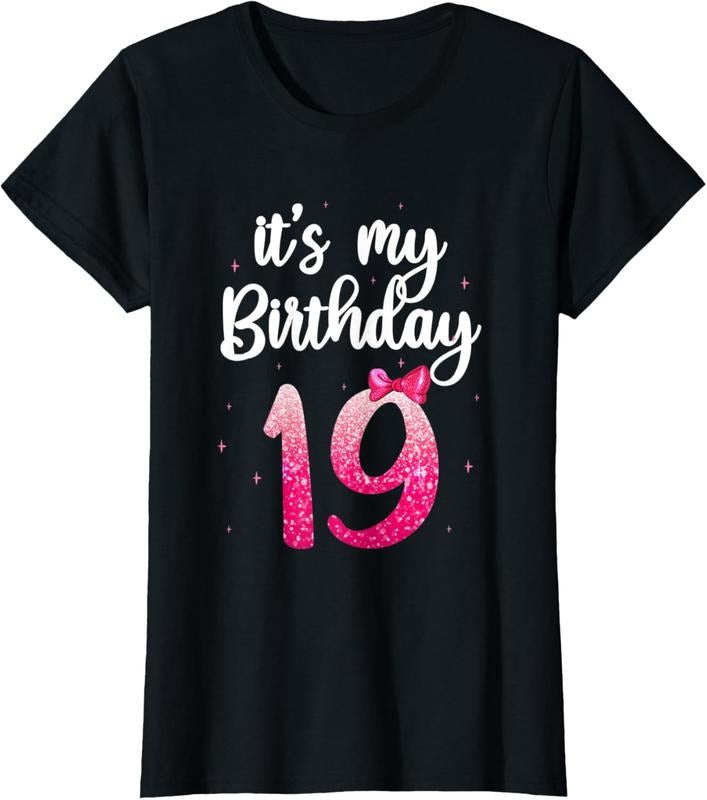 100% Cotton Girl Cute 'S My 19th 19 Years Old T-Shirts, Hoodie, Sweatshirt