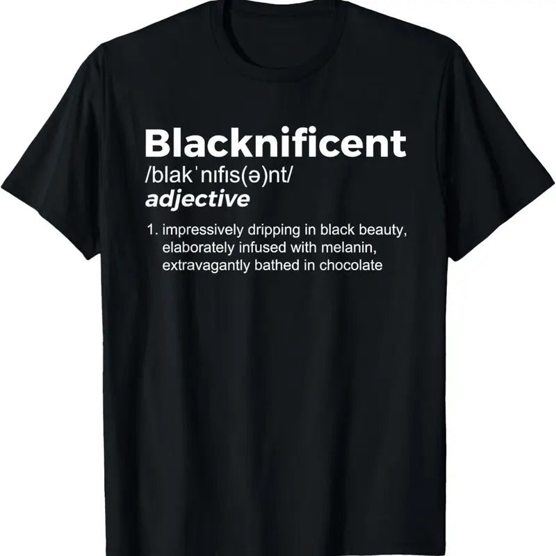 100% Cotton Blacknificent - Black History & African Roots Afro T-Shirt Hoodie Sweatshirt | PrintMintTees.com