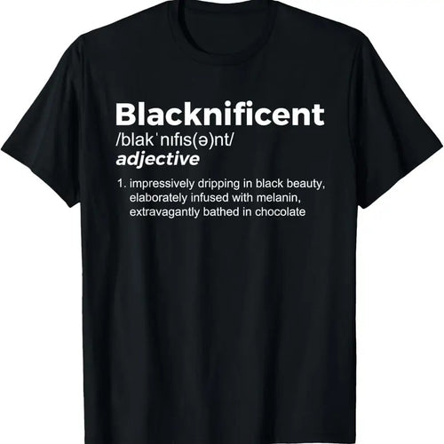 100% Cotton Blacknificent - Black History & African Roots Afro T-Shirt Hoodie Sweatshirt | PrintMintTees.com