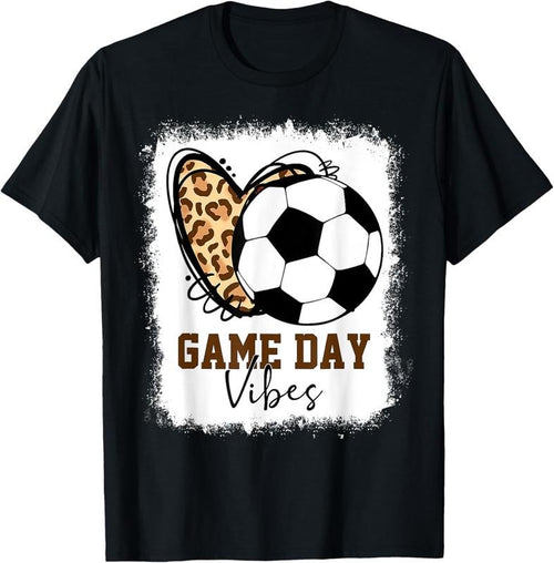 100% Cotton Bleached Soccer Game Day Vibes Soccer Mom Game Day Season T-Shirt Hoodie Sweatshirt | PrintMintTees.com