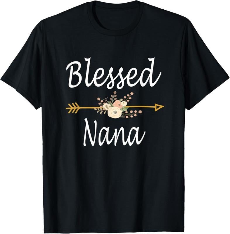 100% Cotton Blessed Nana Shirt Cute Mothers Day Gifts T-Shirt Hoodie, Sweatshirt | PrintMintTees.com