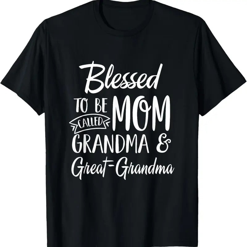 100% Cotton Blessed To Be Called Mom Grandma & Great-Grandma Mothers Day T-Shirt Hoodie, Sweatshirt | PrintMintTees.com