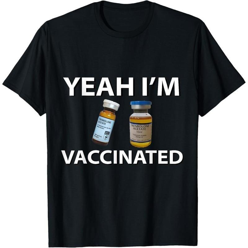 100% Cotton Bodybuilding Vaccinated Trenbolone Funny Tren Lover Gym Jim T-Shirt style 02 Hoodie Sweatshirt