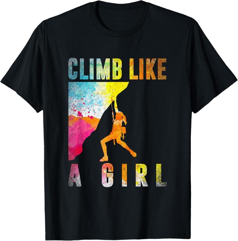 100% Cotton Bouldering Rock Climber Women Girls  Rock Climbing T-Shirt Hoodie, Sweatshirt | PrintMintTees.com