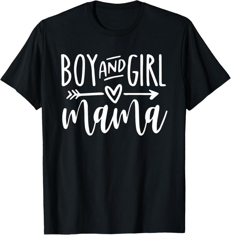 100% Cotton Boy Girl Mama Mom Two Mommy T-Shirts, Hoodie, Sweatshirt