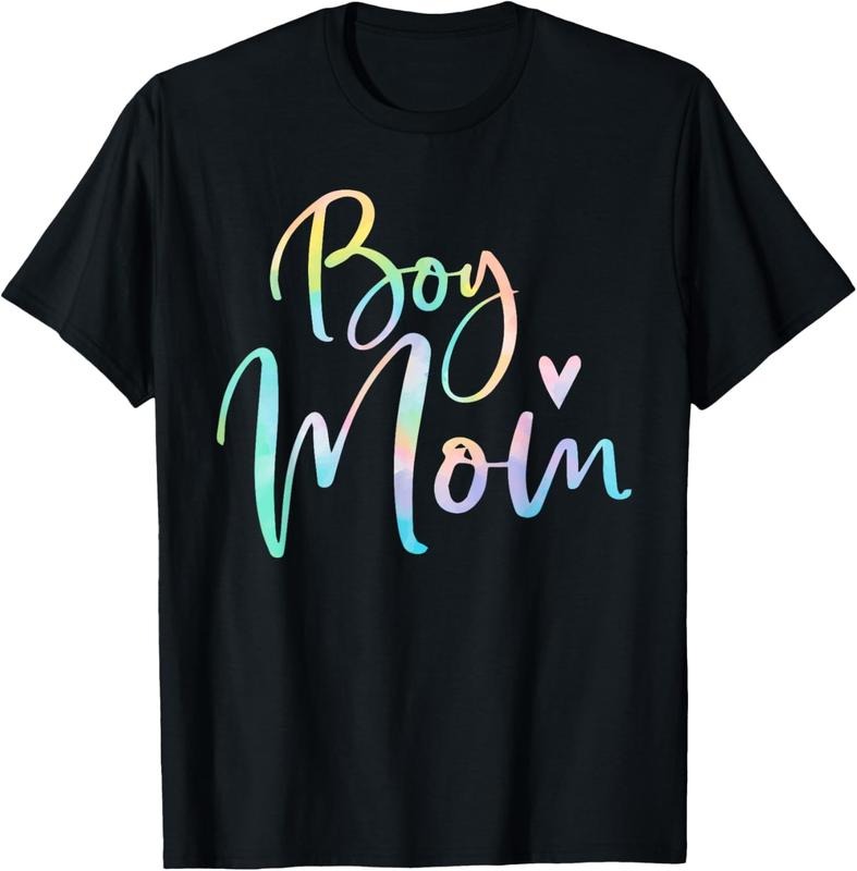 100% Cotton Boy Mom Gifts For Mother Mama Of Boys Tie Dye T-Shirt Hoodie, Sweatshirt | PrintMintTees.com