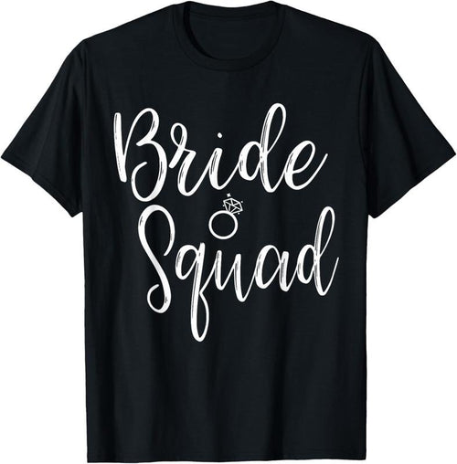 100% Cotton Bride Squad Bachelorette Party Bridesmaid Bridal Shower T-Shirt Hoodie, Sweatshirt | PrintMintTees.com