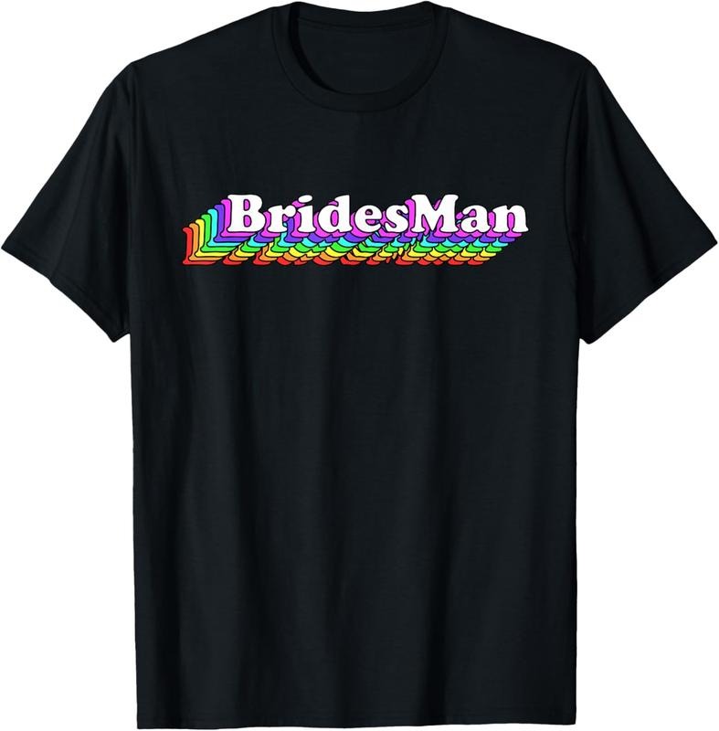 100% Cotton Bridesman Bachelorette Party Proposal Gay Wedding Bridesmaid T-Shirt Hoodie Sweatshirt | PrintMintTees.com