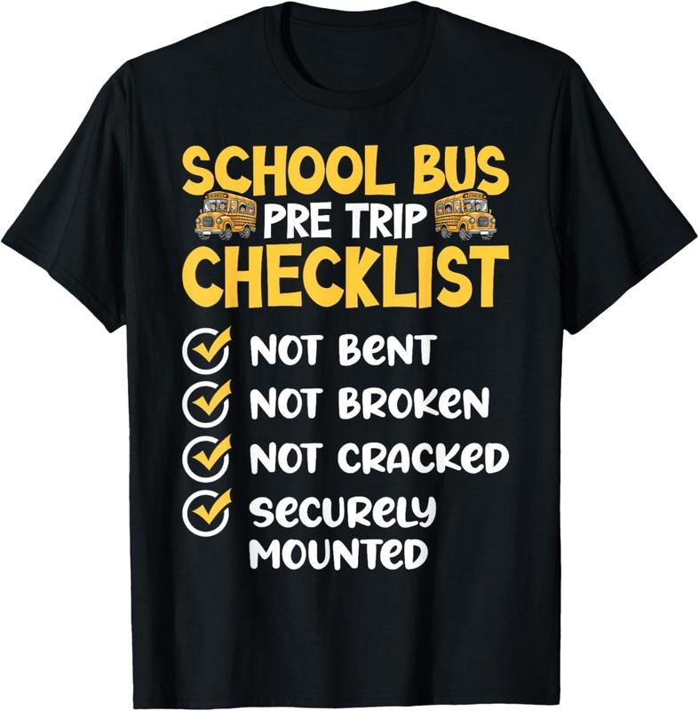 100% Cotton CDL School Bus Driver PreTrip Trucking Retro Trucker Pride T-Shirts, Hoodie, Sweatshirt