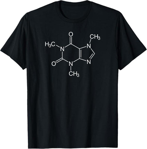 100% Cotton Caffeine Molecule Coffee Lovers T-Shirt T-Shirt Hoodie Sweatshirt | PrintMintTees.com