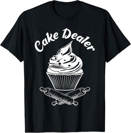 100% Cotton Cake Dealer Funny Cupcake Baker Baking Love Kitchen Gift T-Shirt Hoodie, Sweatshirt | PrintMintTees.com